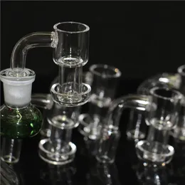 Fumar Mini Bongo Quartz Beaker Terp Vácuo Banger Tubulação de Água Dab Rigs Independent Embalagem Real Bangers Prego