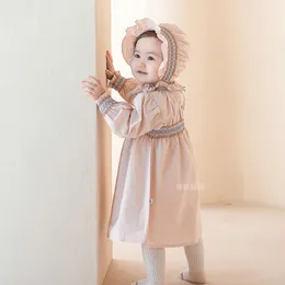 Baby Girl Smocked Dresses Infant Smocking Handmade Frocks Kids Boutiques Princess Clothing Childen Cotton Smock Dress + Hat LJ201223