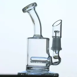 Mini Bongs 15cm Hookahs Vattenrör Recycler Oil Rigs Heady Glass Concentrate Bong