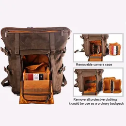National Geographic Africa Camera Backpack Canvas Leather