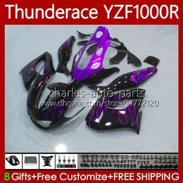 Yamaha YZF1000R Thunderace YZF 1000 R 1000R 96-07 87N.80 YZF-1000R紫色FLAMES 1996 1997 1997 YZF1000-R 96 03 04 05 06 07ボディキット