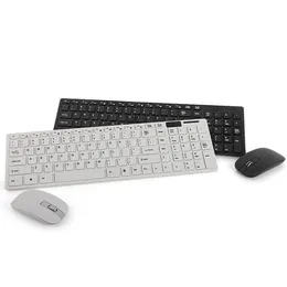 K06 Ultra-thin 2.4g Wireless Keyboard Mouse Combos With Keypad Film Ergonomic Mechanical USB Gaming Mice Keyboards Set for Laptops Computer