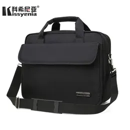 Briefcases Kissyenia Large Size Laptop Briefcase Men 15inch Business Portfolio For Travel Waterproof Computer Shoulder Bags Handbag 1348