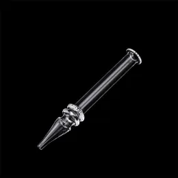 5 polegadas Quartz Dab Straw portátil Pen Estilo Dab de calor rápida Mini NC Limpar Quartz Dicas Dab Tubo Para Wax fumadores Rigs