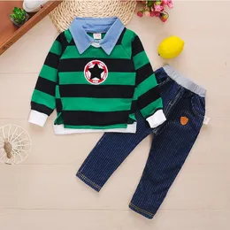 BibiCola children clothing sets baby boys spring autumn clothes suit newborn hooded hoodies casual sweatshirt for infant girl LJ201223