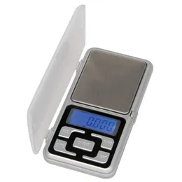 100/200/300/500g 0,01/0,1g Mini digitalvåg Hög precision Bakgrundsbelysning Elektrisk ficka för smycken Gram vikt för kök