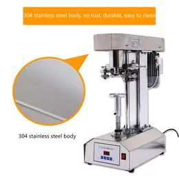 Automatic Capping Machine Aluminum Cover Pilfer Proof Can Sealing Machine Bottle Glass Plastic Juice Wine Water Caps Sealer