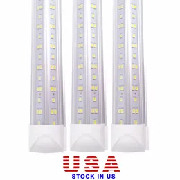 Tubi LED integrati a forma di V Luce 4ft 5ft 6ft 8ft Tubo LED T8 36w 48w 56w 72w Luci fluorescenti a forma di doppio lato 110V