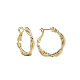 Korean Metal round small Hoop earrings for women Simple Gold Silver Color geometric cute elegant earings fashion jewelry