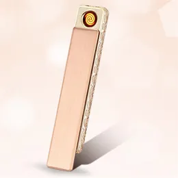 Smart Devices USB Lighters Sliding cover switch Lighter Cigarette Lighterers Windproof Flameless Rechargeable Electronic