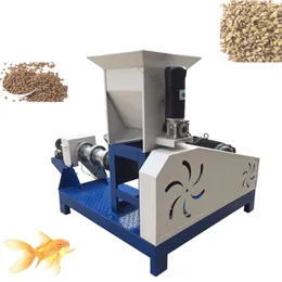 Wholesale price cheap household electric puffed fish shrimp bullfrog crab feed extruder/floating fish feed pellet making machine