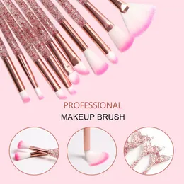 DHL 10pcs/zestaw szczotka syrenka podkład w proszku do cienia do powiek makijaż szczotki do brwi Blush Lip Make Up Set