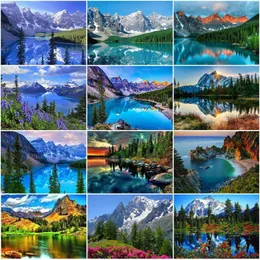 Paintings EverShine 5D Diamond Painting Full Drill Square Landscape Cross Stitch Art Embroidery Sale Mountain Bead Picture Kits1