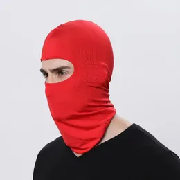 Lycra Tkaniny Maska na twarz Motocykl rowerowa Bandana Turystyka Deskorolka Balaclava Czapki Maski