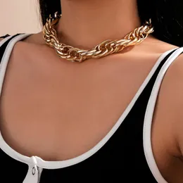 Vintage Got Big Chunky Chain Choker Naszyjnik Kołnierz Akcesoria Steampunk Mężczyźni Kubański Chunky Naszyjnik Dla Kobiet Nowy Rok Biżuteria