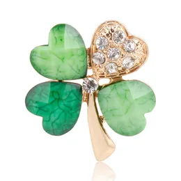 Zestaw biżuterii 12 szt. Kryształowy zielony liść broszka szpilki Lapel Akcesoria Biżuterii