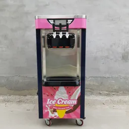 Commercial Soft Ice Cream Machine Automatic Gelato Machines Vertikal rostfritt stål Ice Cream Makers