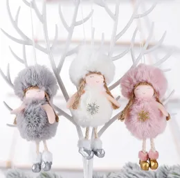 最新のクリスマス豪華な天使のペンダント、女の子、クリスマスプレゼント、クリスマスツリーのペンダントのためのかわいい人形と人形、送料無料