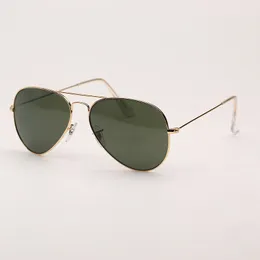 Gafas de sol de piloto polarizadas para hombres vintage gafas de sol conduciendo lentes de sol polarizados con estuche de cuero marrón