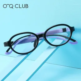 Модные солнцезащитные очки рамки O-Q Club Kids Glasses Anti-Slue Light Blocking Eglasses TR90 Силиконовые миопия Оптические Дети Очеители TR51161
