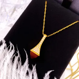 18K guldpläterad halsband Graduated Classic Fashion Choker Elegance Smycken Halsband Pendant Presentservice med smycken påsar Pochette Bijoux Partihandel