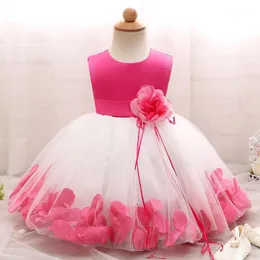 Flower Girl Dress for Wedding Baby Girl 1-10 år Födelsedag Outfit Barnens tjejer First Communion Dresses Kids Party Wear1