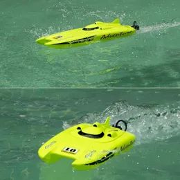 高品質RC船体ハイドロボートボートRTR高速電気RCレーシングボート30km / h防水RC SpeedBodt子供屋外プレイおもちゃ