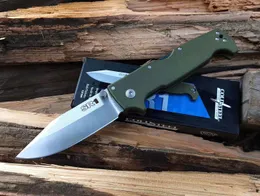 Newmade Cold Steel 62L SR1 접이식 나이프 S35VN 블레이드 CNC G10 핸들 야외 캠핑 사냥 포켓 나이프 원래 상자 패키지와 SRK 스파르탄 도구