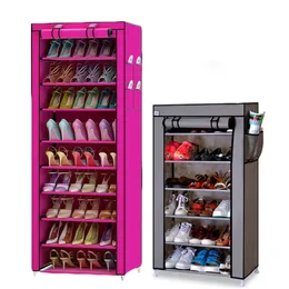 Actionclub 7 Layers 10 Layers Shoes Storage Cabinet DIY Assembly Shoe Shelf Dustproof Moistureproof Large Capacity Shoe Rack 201030