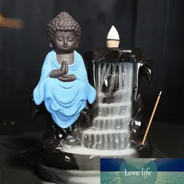 Creatività Tea Pet Coni di incenso Bruciatore Piccolo Buddha Incensiere Incensiere in ceramica fatto a mano in porcellana Porta adesivi per incenso
