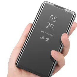 스마트 미러 플립 커버, 핸드폰 백 커버 케이스 Xiaomi Poco x3 NFC MI 노트 10 SE A3 Lite F2 M2 Pro Redmi Note 9S 9 8T 9A 8 8A