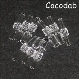 Partihandel rökkvartspets för nektar 10mm 14mm 18mm Joint Dab Straw Drip Tips Domeless Quartz Nail Glass Water Bong