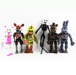 5pcs Anime Fnaf Five Nights At Freddy'S Personagem De Brinquedo De Ação  Figura Kids Gift Boy Toy