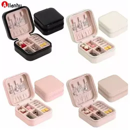 NEW!! Storage Box Travel Jewelry Boxes Organizer PU Leather Display Storage Case Necklace Earrings Rings Jewelry Holder Gift Case Boxes XWY01