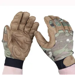 Jaktfotograferingsklättringshandskar Tactical Lightweight Camouflage Glove Airsoft Wargame EM5368 Multicam Q0114