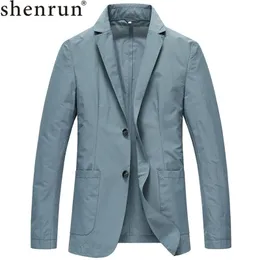 Shenrun Men Новые Blazers Лето светло-тонкий быстрый сушильный костюм куртка однослойное дышащее повседневная анти-морщина солнцезащитный крем на открытом воздухе 201104