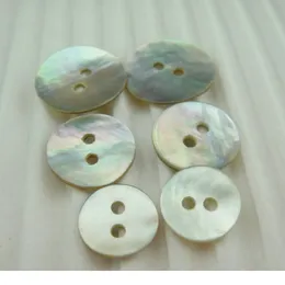 15/18/20mm 50pcs Natural Shell Sewing Buttons Color Mother Of Pearl Mop Round Shell Button 2-holes For T-shirt Clothi jlluxR