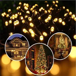 Solar Garden Light 12M 100LED String Lights Christmas Tree Lighting Waterproof Patio Solar Garland Garden Light 4 Styles T2I51591