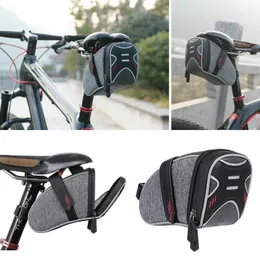 Suitcases Bicycle Bag Rainproof Reflective Rear Seatpost Bike Black1