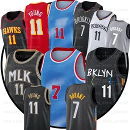 7 Kevin 11 NCAA Kyrie Durant Irving Trae 11 Young 2021 Blue City Maglie da basket