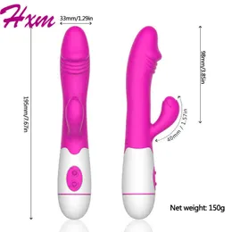 NXY vibrateurs vibrateur lapin 30 vitesses pour femmes adultes chargeant un vrai gode baguette de stimulation du clitoris 0110