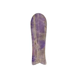 Natürliches Amethyst-Jade-Stein-Guasha-Werkzeug, fischförmiges Gua-Sha-Jade-Anti-Aging-Scratch-Massage-Gesichtsbrett