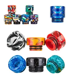 810 Thread Resin Drip Tip Smoking Accessories Temperature Change Smoke Dripper Epoxy Wire Bore Stainless steel For Prince TFV8 Free Delivery