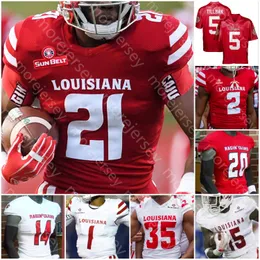 Anpassade Louisiana Ragin Cajuns fotbollsströja NCAA College Charles Tillman Levi Lewis Trey Ragas Mitchell Peter LeBlanc Williams Gardner Logan Klotz