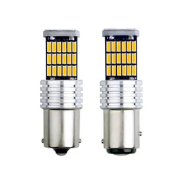 2X 1156 BA15S P21W W16W 1157 BAY15D P21 / 5W LED 45SMD 4014 CANBUS NOエラーターン信号電球ブレーキライト自動バックアップリバースランプ