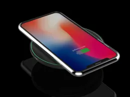 10W Fast Wireless Charger do iPhone 11 Pro XS Max XR X 8 PLUS USB QI Podkładka do ładowania Samsung S10 S9 S8 Uwaga 10 z pola detalicznego 2021