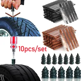 10pcs Rubber Vacuum Tyre Repair Nails / Plug Puncture Repair Strips Seals for Car Truck Motorcycle Bike Wheel Tire Repair Tool