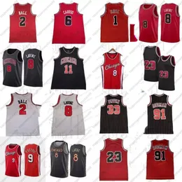 2022 2 Lonzo Ball Zach 8 LaVine Basketball Jersey 6 Alex Caruso Derrick 1 Rose 11 Demar DeRozan 9 Vucevic Mens 23 Dennis 91 Rodman Scottie 33 Pippen Shirt