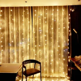 Icicle Waterfall Fairy String Curtain Christmas Lights Indoor Led Garland for Decoration 201203