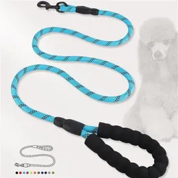 Dostawy Pet Dog-Leash dla małych smyczy dużych psów refleksyjnych psów Leash Liny Zwierzęta prowadzone Dog Collar Uprząż Nylon Seash44287K